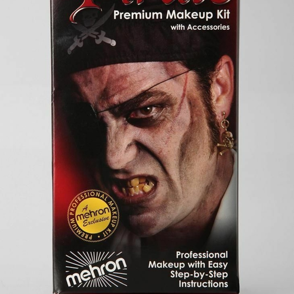 Mehron Pirate Costume Premium Makeup Kit Halloween